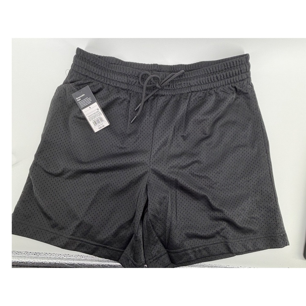 Original Use Black Mesh Athletic Shorts Drawstring Waist Size S